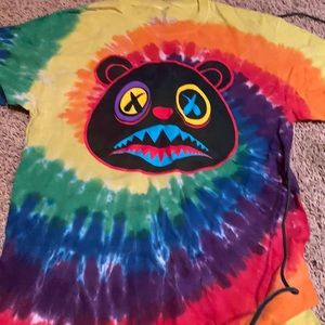 Baws bear tie dye tee
